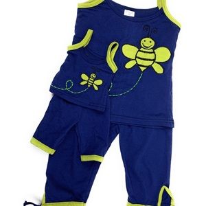 Doll and girls matching outfit